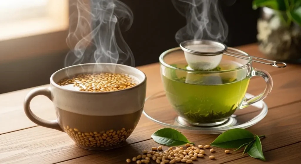 understanding genmaicha tea vs green tea