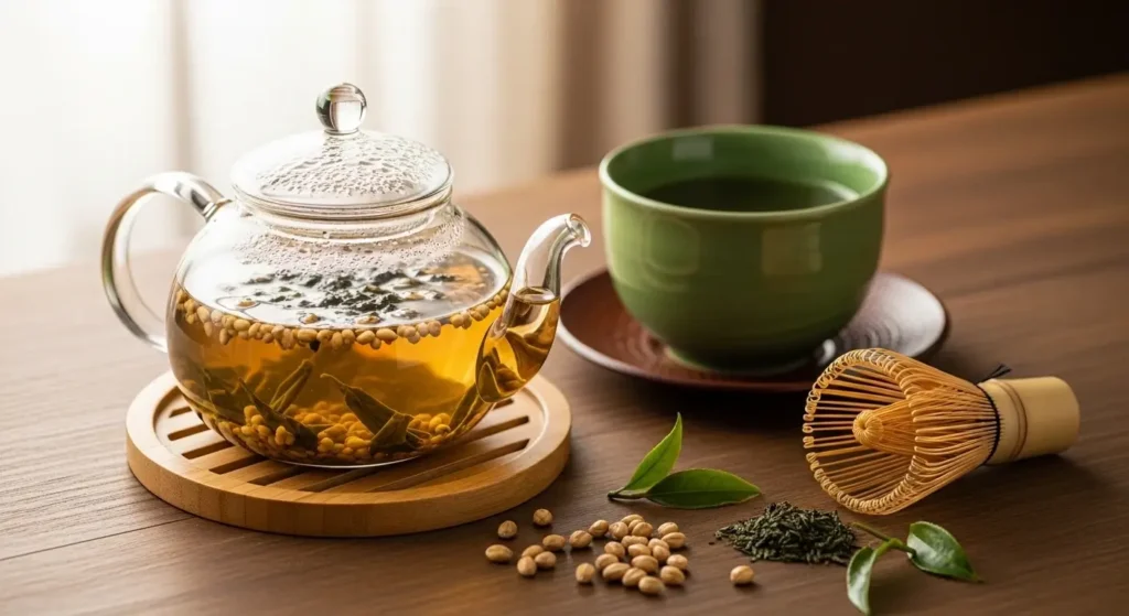 when to enjoy genmaicha tea vs green tea