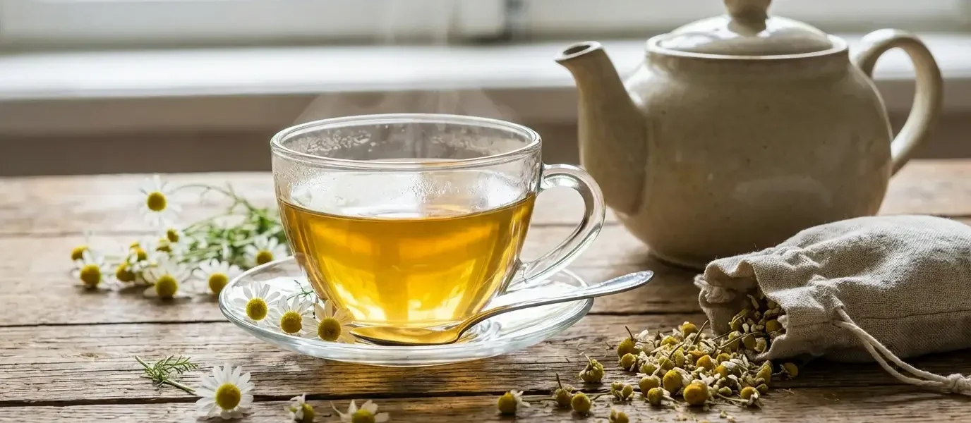 chamomile tea good for sore throat