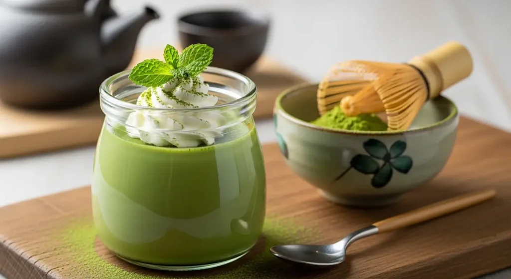 matcha pudding