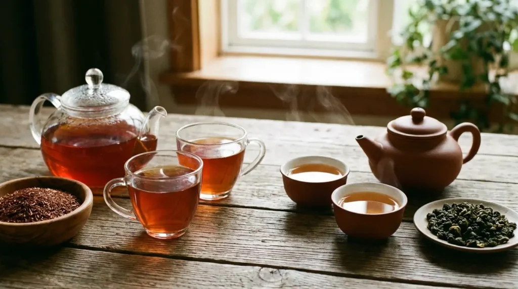 nutritional profile and key compounds between rooibos tea and oolong tea