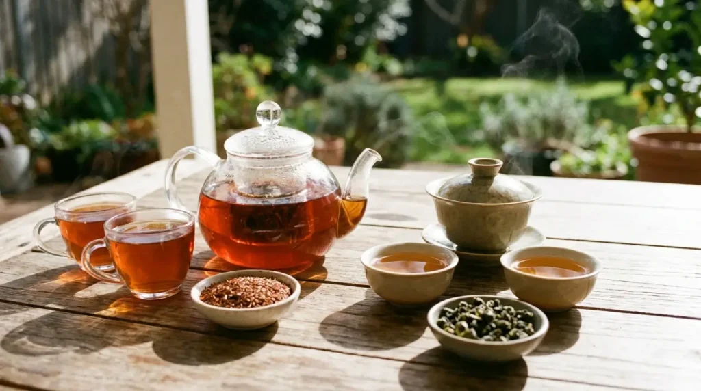 rooibos tea vs oolong tea direct comparison