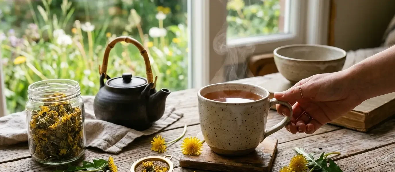 dandelion tea leaf and root