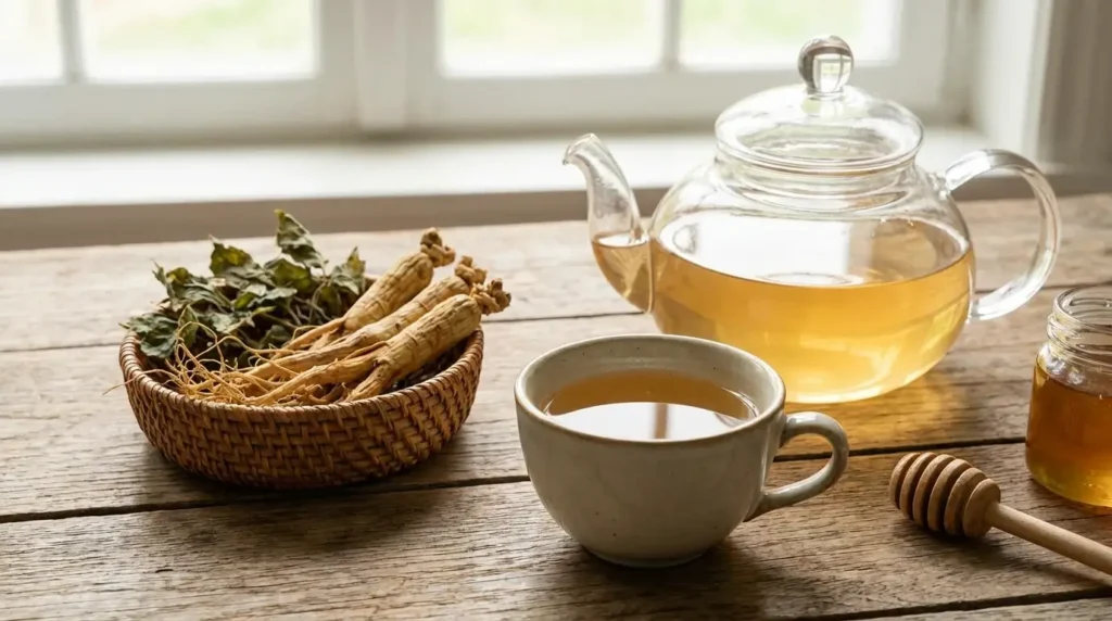 ginseng tea benefits and how it compares to coffee