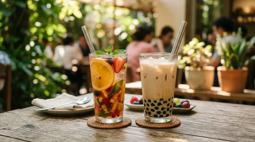 history and evolution of fruit tea and bubble tea