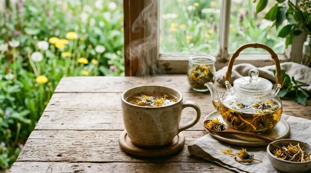 how to make dandelion tea at home