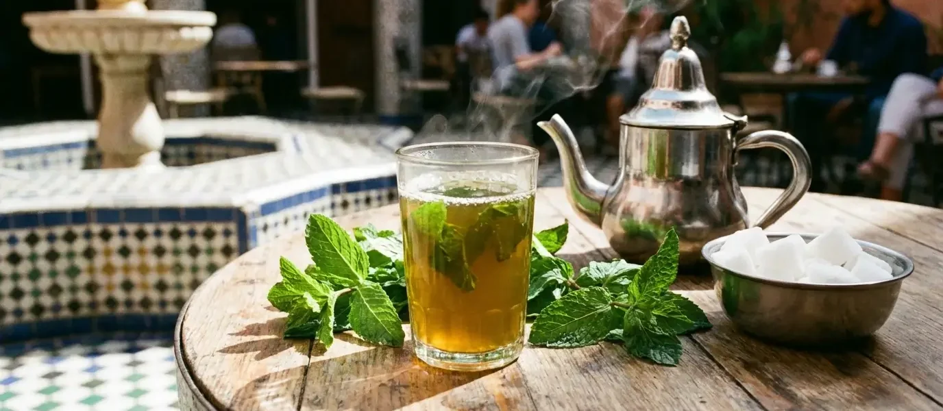 mint tea using fresh leaves