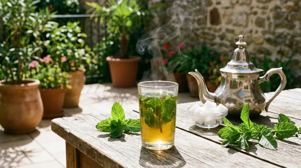 step-by-step instructions for brewing mint tea