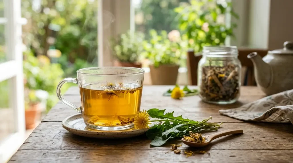 top health benefits of dandelion tea leaf and root