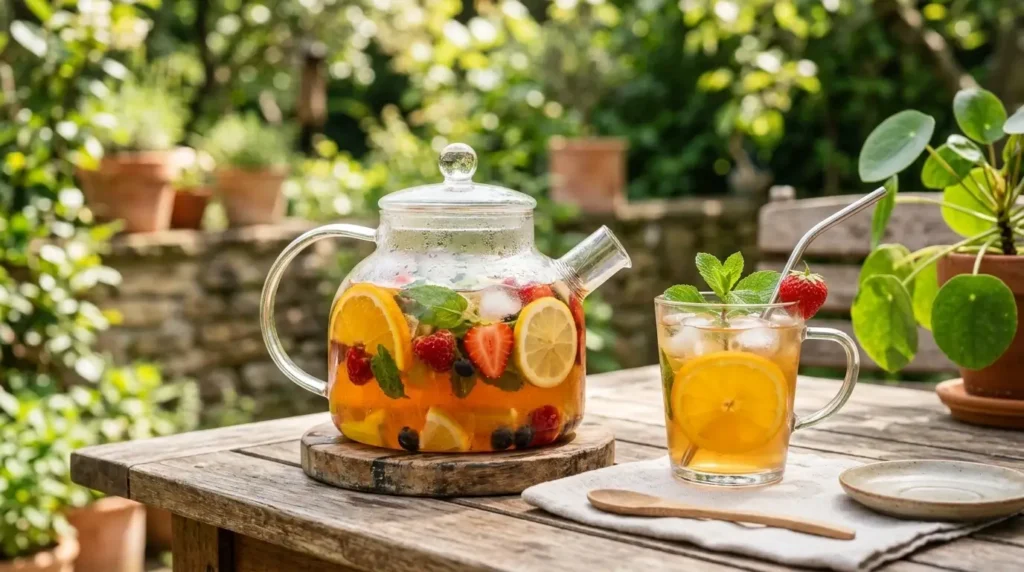 fruit tea variations and serving ideas