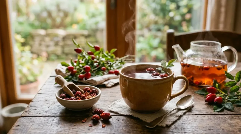 how many cups of rosehip tea per day is safe