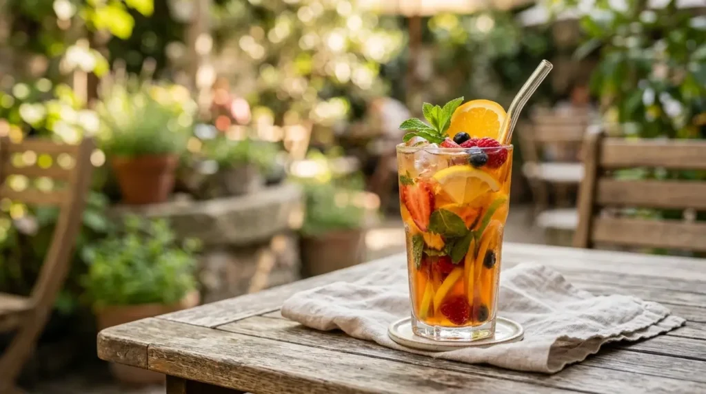ingredients for homemade fruit tea