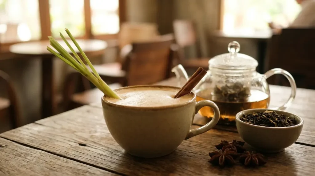 lemongrass chai-style milk tea
