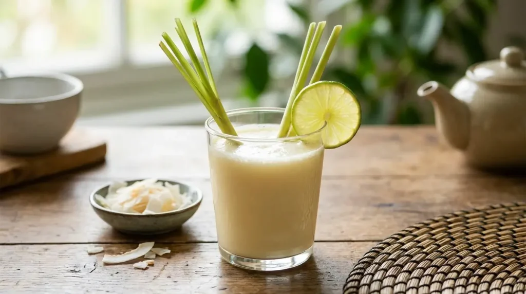 lemongrass coconut milk tea