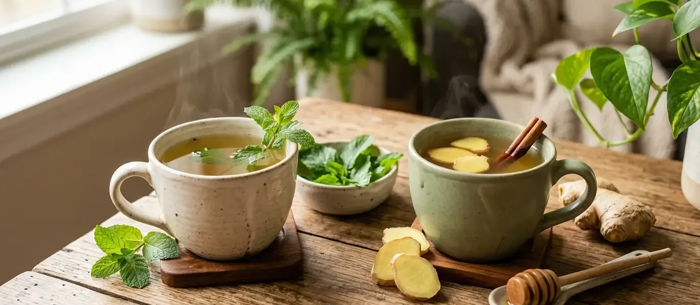 peppermint tea vs ginger tea