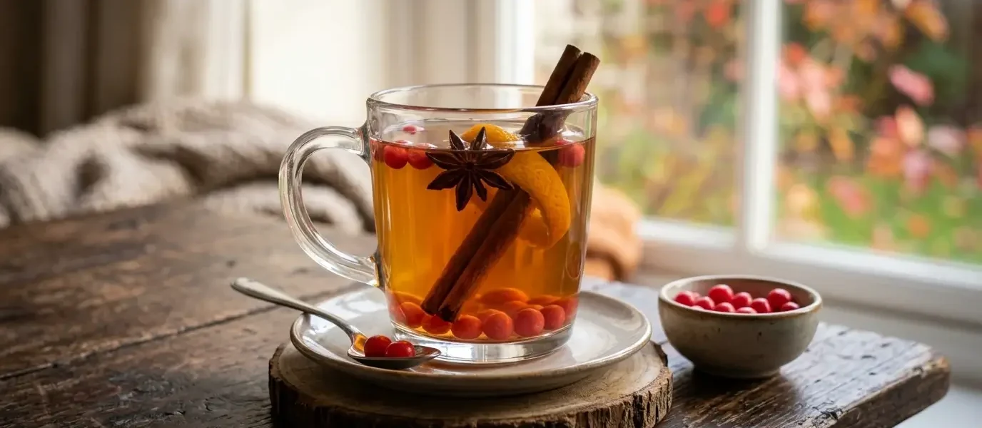 spiced tea with red hots