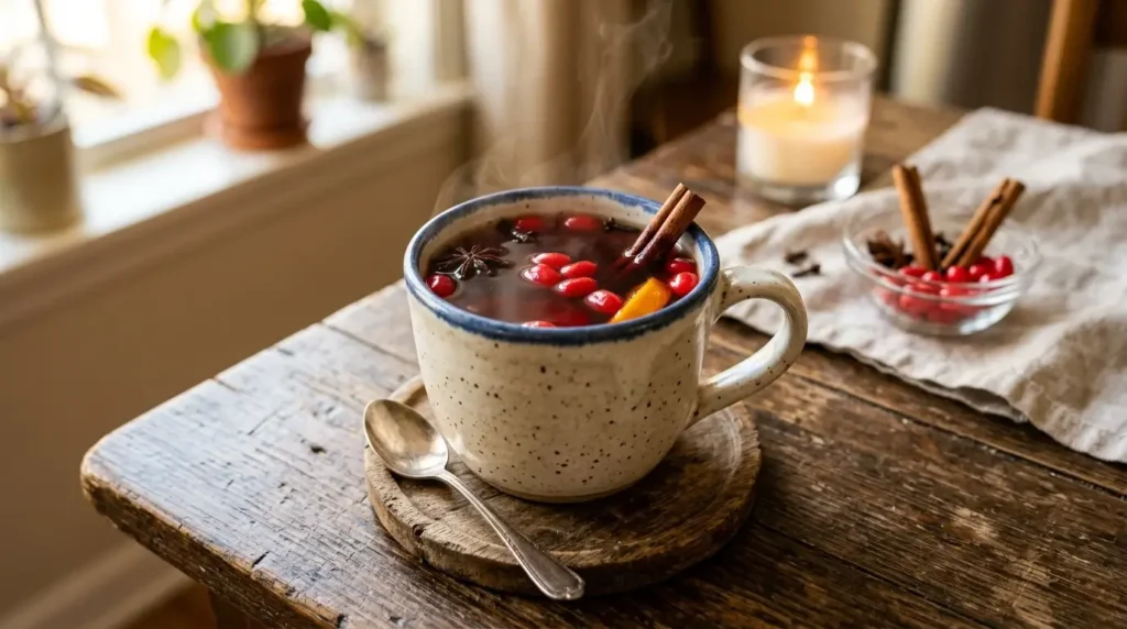 what is spiced tea with red hots