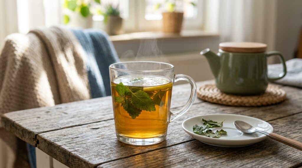 when to start using lemon balm tea for cold sores