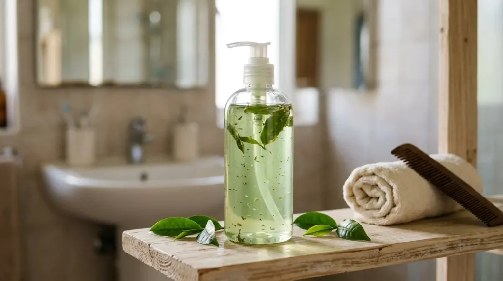green tea 6 in 1 shampoo vs. regular shampoos