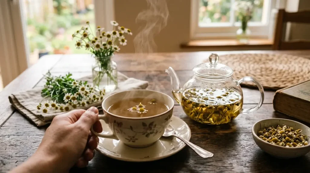how to brew chamomile tea correctly for sleep