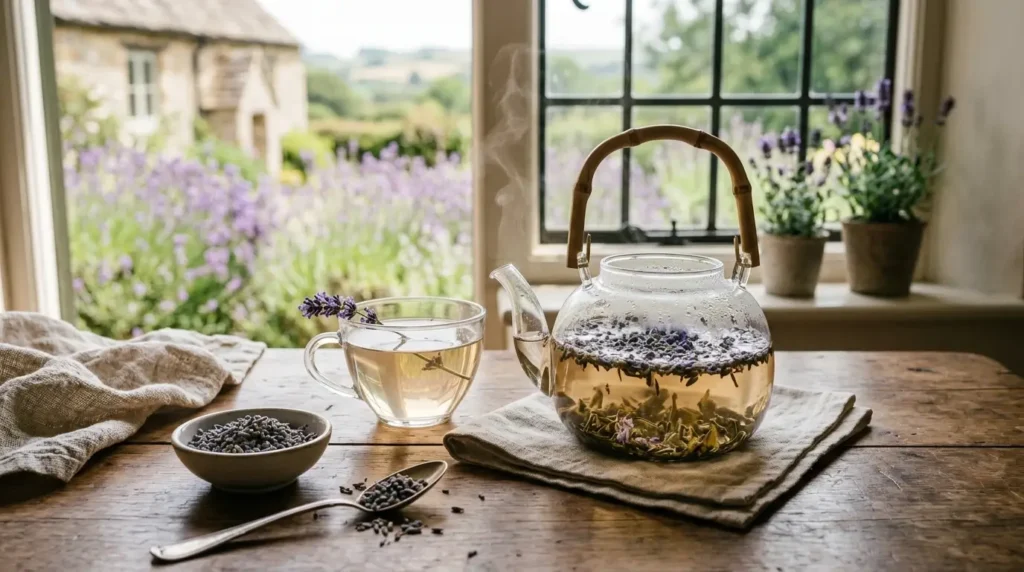 lavender tea reduces dark spots and evens skin tone