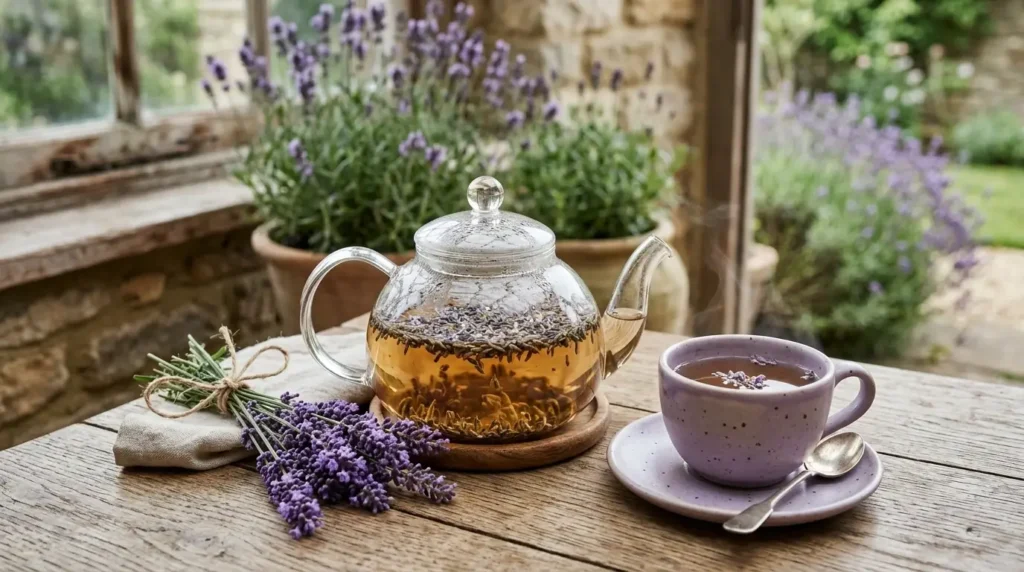 lavender tea slows down visible signs of aging