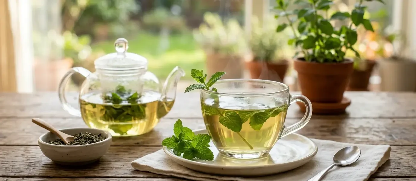 spearmint tea 2 times a day