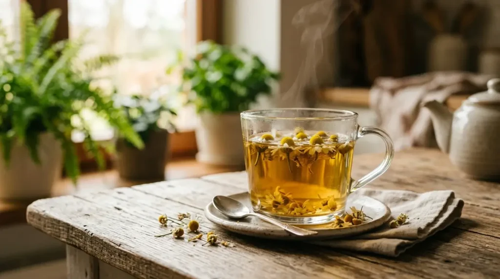the best time to drink chamomile tea for sleep