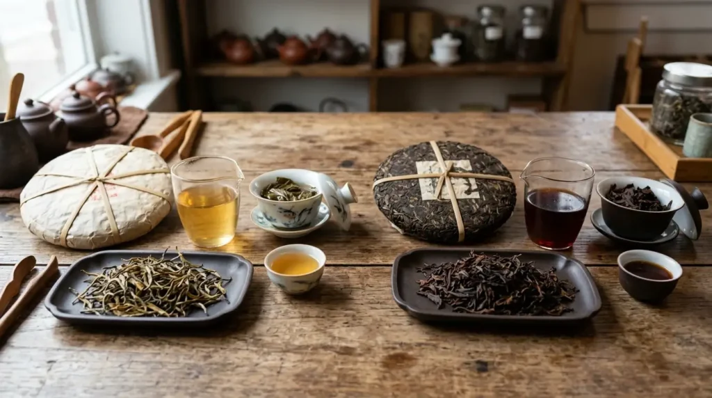 what is raw (sheng) pu erh tea