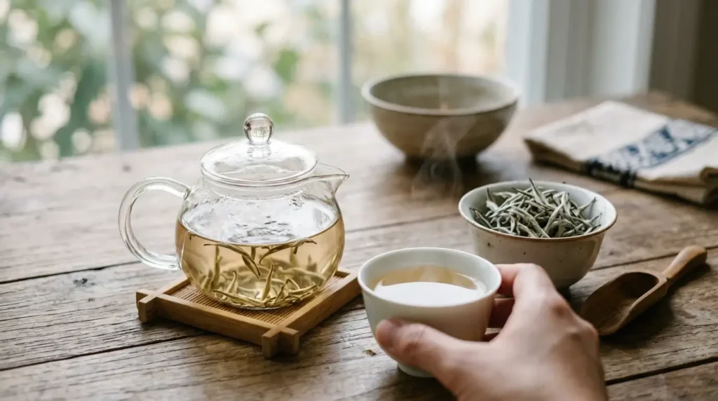 white tea for hormonal balance and stress relief