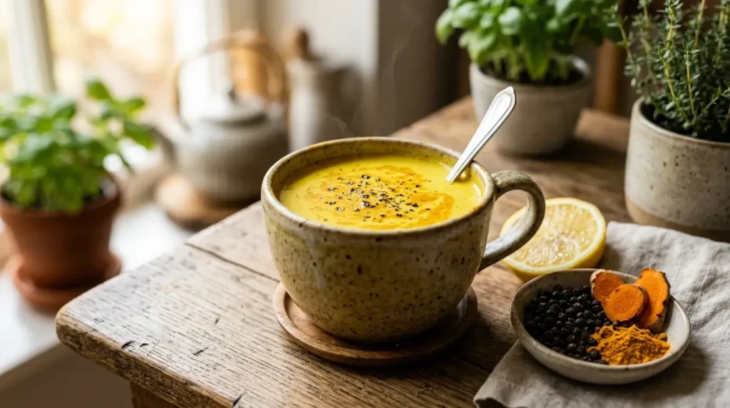 why turmeric tea with black pepper is worth making