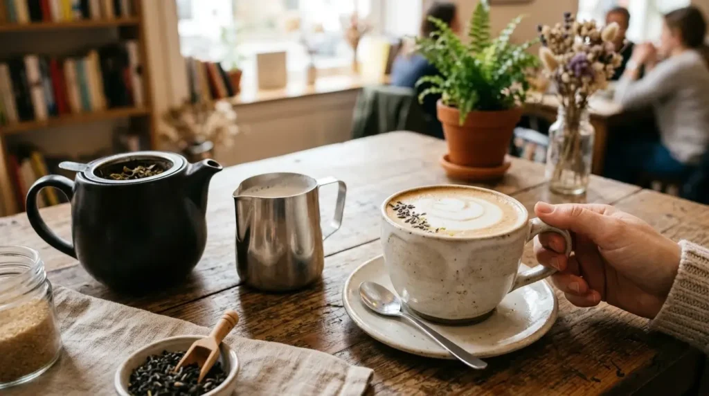 step-by-step how to make earl grey tea with steamed milk