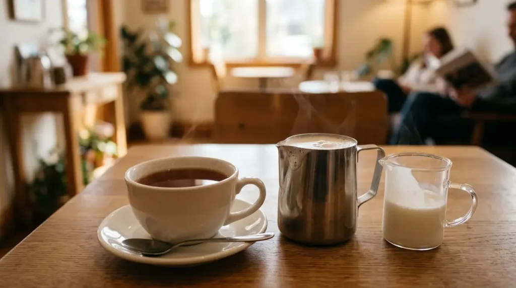 the perfect earl grey tea and steamed milk ratio
