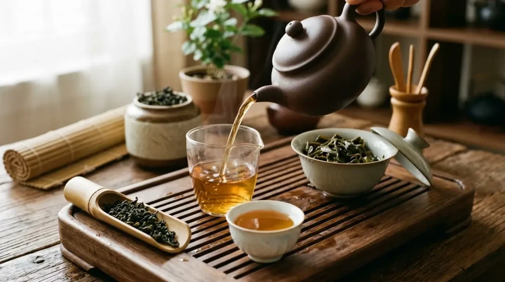 water temperature and steeping time by oolong type