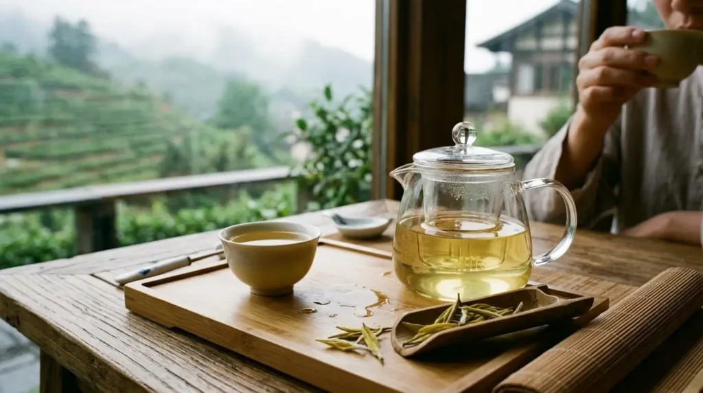 who should be cautious about yellow tea