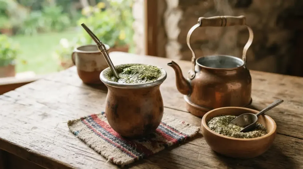 brewing smooth yerba mate through the bombilla