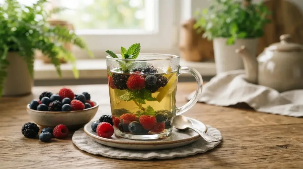 green tea with berries — the antioxidant powerhouse