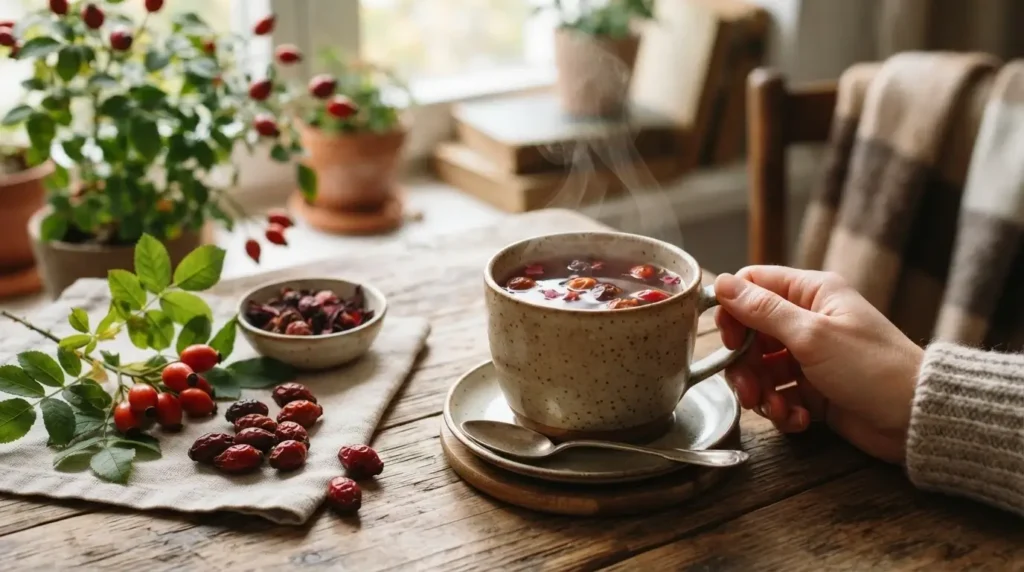 how to brew rosehip tea for the best skin results
