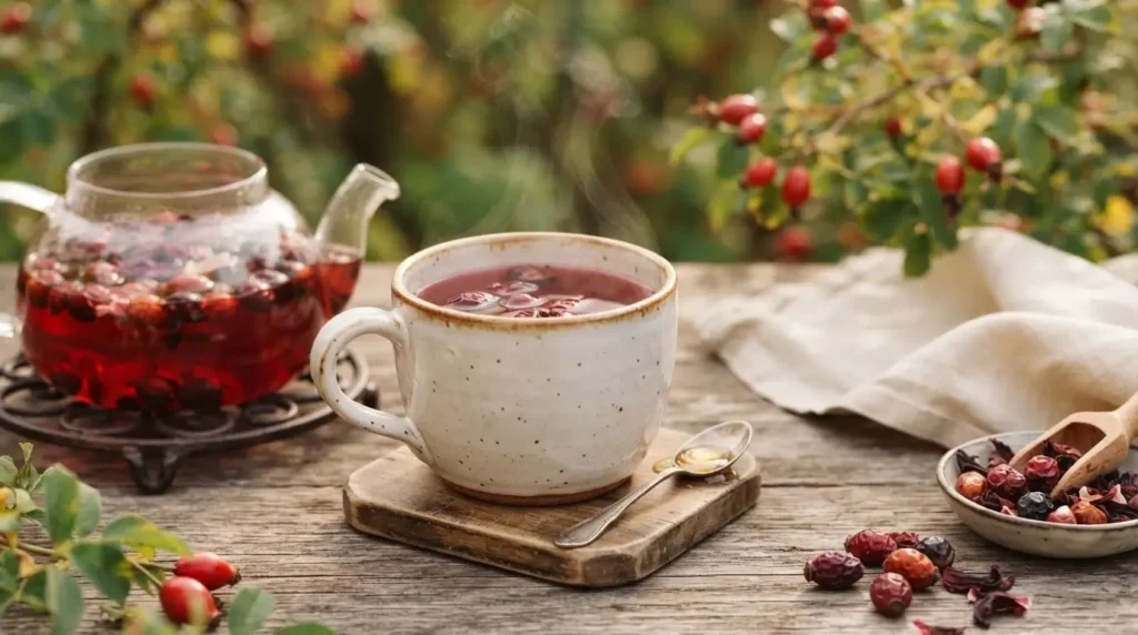 key nutrients that make rosehip tea good for skin