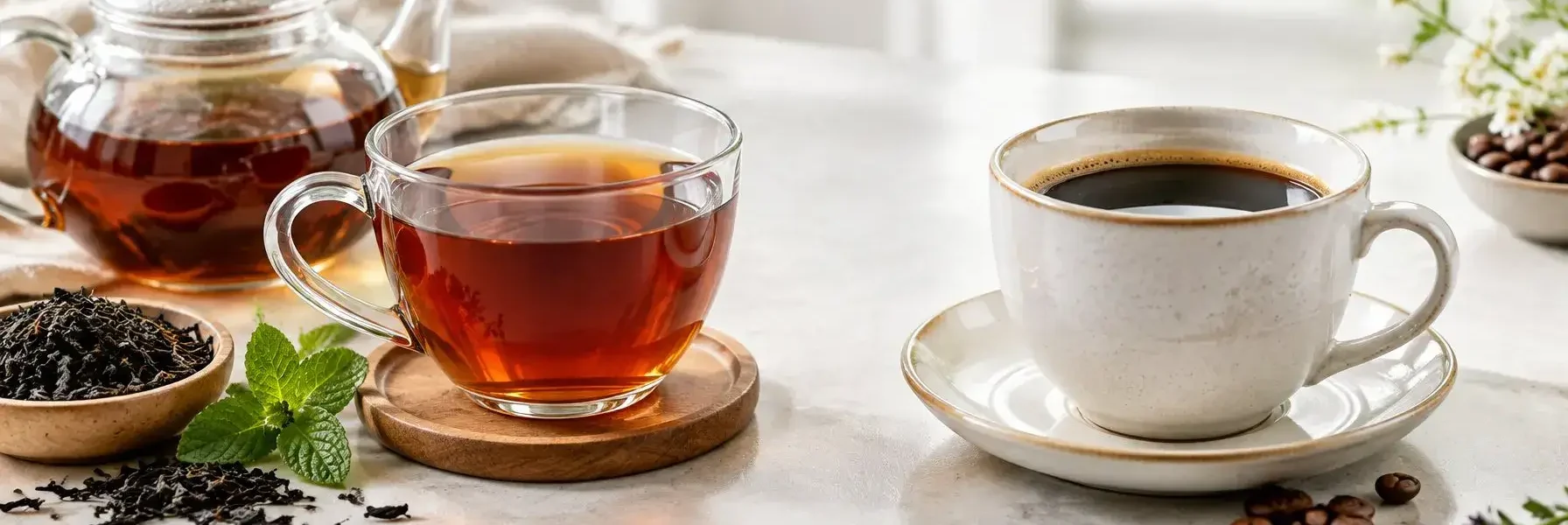 black tea health benefits vs coffee