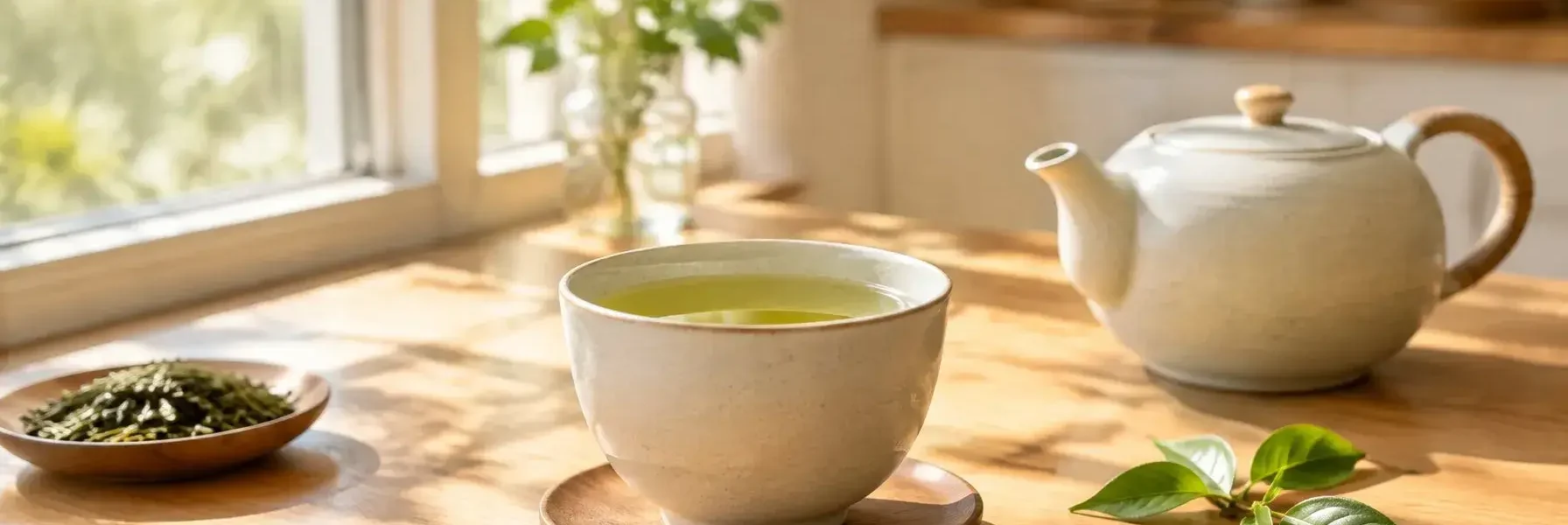 green tea in the morning