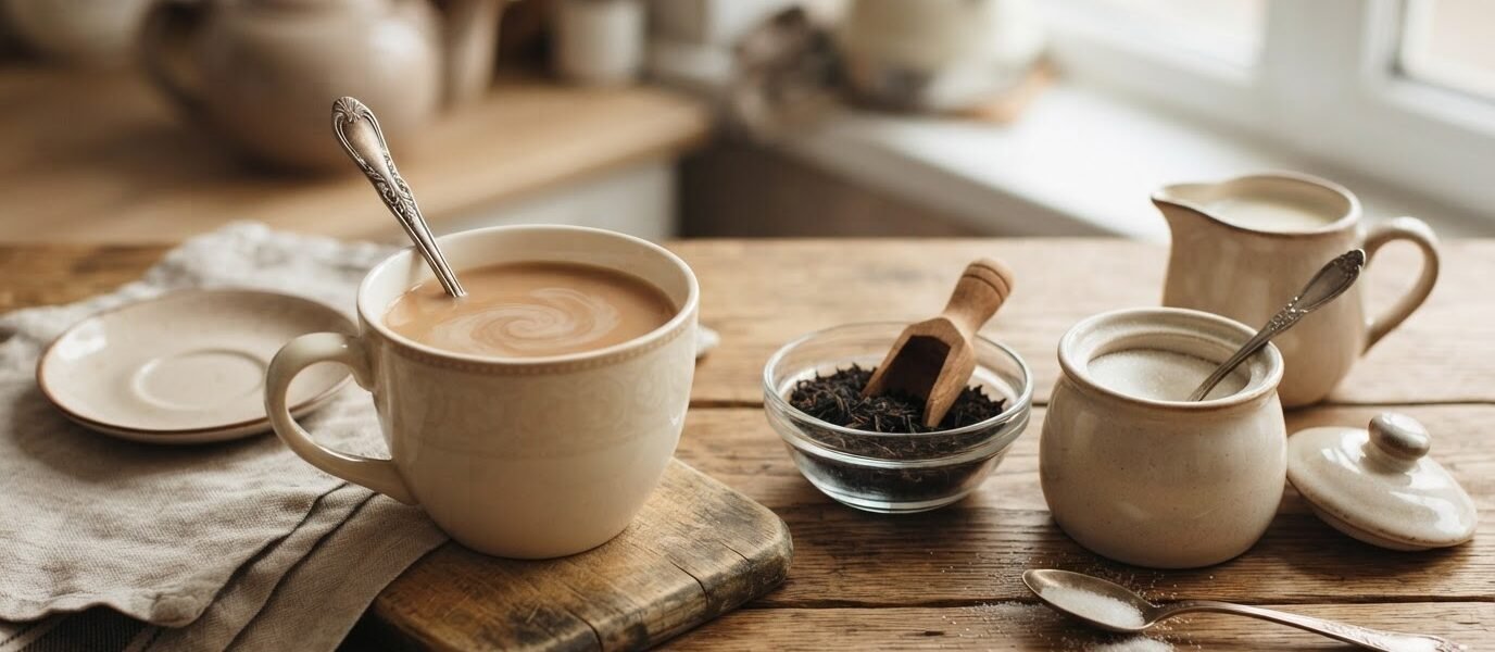 tea recipe with milk and sugar